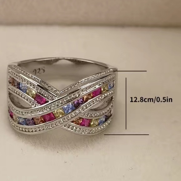 Jewelry - Make a Statement with This Stunning Colorful Zircon Ring